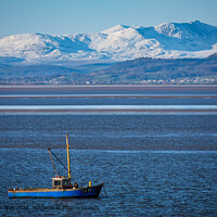 Morecambe Bay Fishing Boat in Winter
