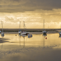 Buy canvas prints of Wells harbour, early morning by Keith Douglas
