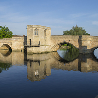 Buy canvas prints of St Ives Bridge, Cambridgeshire by Keith Douglas