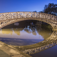 Buy canvas prints of Godmanchester Chinese Bridge by Keith Douglas