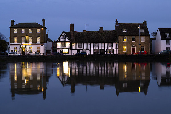 Godmanchester at dusk Picture Board by Keith Douglas