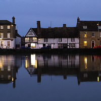Buy canvas prints of Godmanchester at dusk by Keith Douglas