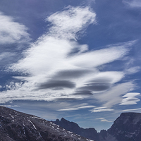 Buy canvas prints of Lenticular clouds and sunrays by Keith Douglas