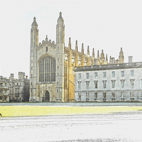 Buy canvas prints of Kings College, Cambridge by Keith Douglas