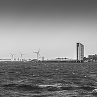 Buy canvas prints of The Leaving of Liverpool (B/W)  by Keith Douglas