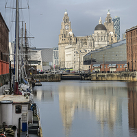 Buy canvas prints of  Albert Docks, Liverpool by Keith Douglas