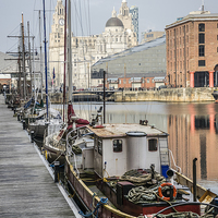 Buy canvas prints of Liverpool Docks by Keith Douglas