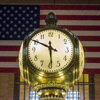 Buy canvas prints of Grand Central Clock, New York, USA by Keith Douglas