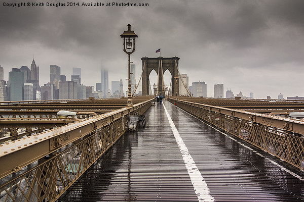 Brooklyn Bridge Picture Board by Keith Douglas