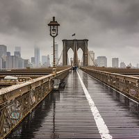 Buy canvas prints of  Brooklyn Bridge by Keith Douglas