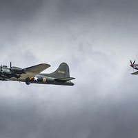 Buy canvas prints of Sally B and Spitfire by Keith Douglas