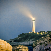 Buy canvas prints of Biarritz Lighthouse by Keith Douglas
