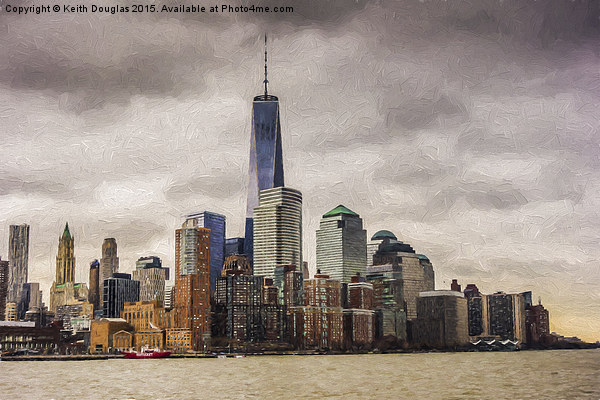 Majestic Manhattan Skyline Picture Board by Keith Douglas