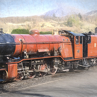 Buy canvas prints of  River Mite Steam Engine by Keith Douglas