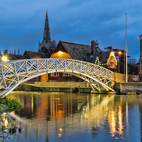 Buy canvas prints of  The Chinese Bridge, Godmanchester by Keith Douglas