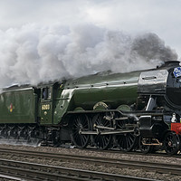 Buy canvas prints of The Flying Scotsman - back to steam by Keith Douglas