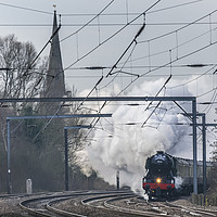 Buy canvas prints of Flying Scotsman - Steaming through by Keith Douglas