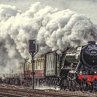 Buy canvas prints of The Flying Scotsman by Keith Douglas