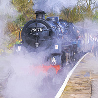 Buy canvas prints of At the Station by Keith Douglas