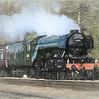 Buy canvas prints of Flying Scotsman heads for London by Keith Douglas