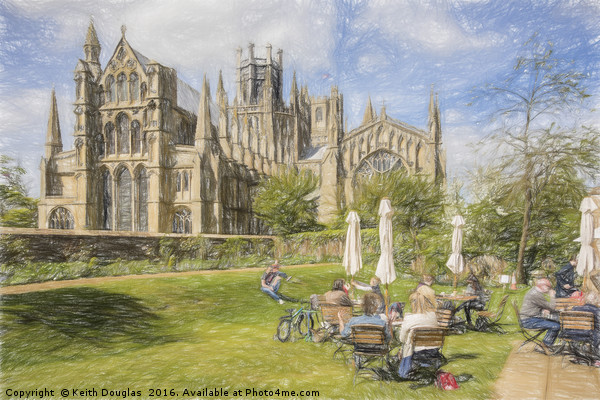 Ely Cathedral from the East Picture Board by Keith Douglas