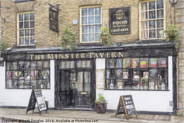 The Minster Tavern Picture Board by Keith Douglas