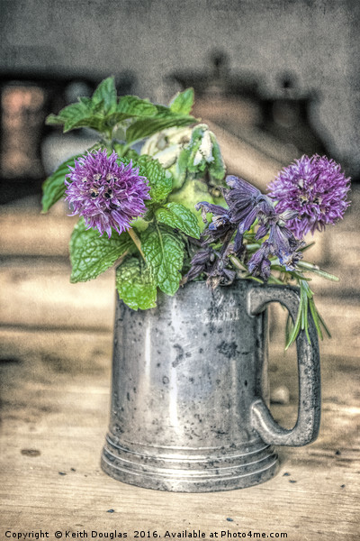 A tankard of flowers Picture Board by Keith Douglas