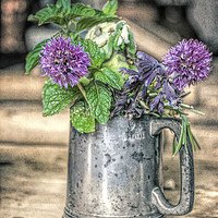 Buy canvas prints of A tankard of flowers by Keith Douglas