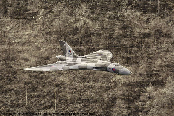 The Last Flying Vulcan Picture Board by Keith Douglas