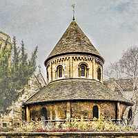 Buy canvas prints of The Round Church in Cambridge, England by Keith Douglas