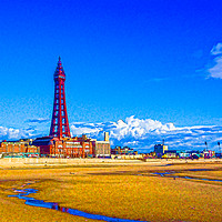 Buy canvas prints of Blackpool Tower by Keith Douglas