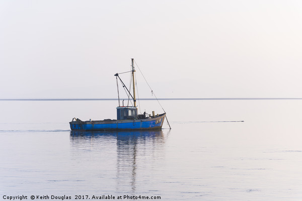 Fishing Boat in Morecambe Bay Picture Board by Keith Douglas