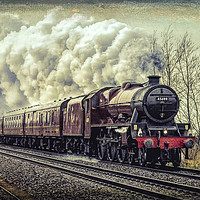 Buy canvas prints of Galatea steam engine by Keith Douglas