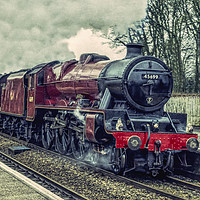 Buy canvas prints of Galatea steam engine by Keith Douglas