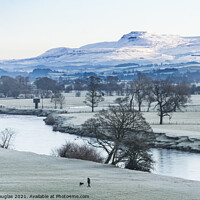 Buy canvas prints of River Lune in Winter by Keith Douglas