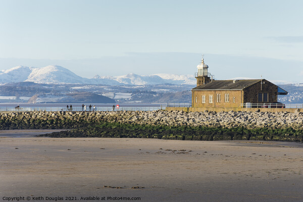 Stone Jetty in Winter Picture Board by Keith Douglas