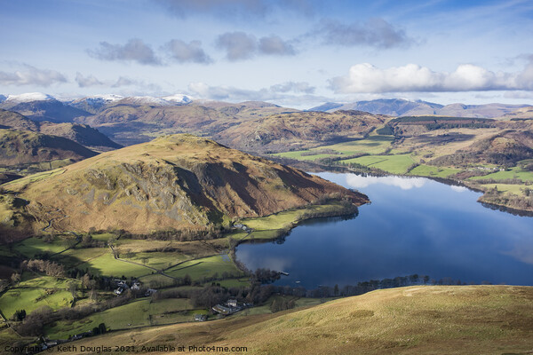 Ullswater and Hallin Fell Picture Board by Keith Douglas