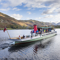 Buy canvas prints of Ullswater Steamer at Glenridding by Keith Douglas