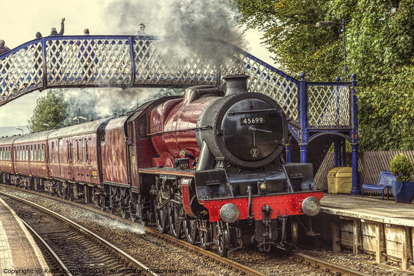 Steam Train on the Furness Line Picture Board by Keith Douglas