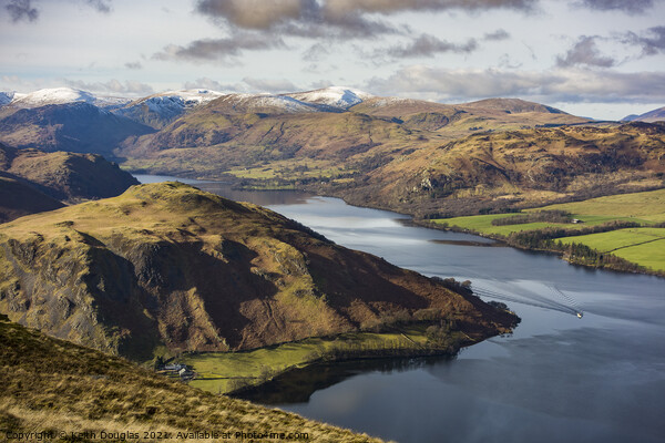 Ullswater Landscape Picture Board by Keith Douglas