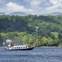 Buy canvas prints of Steam Yacht Gondola on Coniston by Keith Douglas