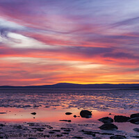 Buy canvas prints of Sunset over Morecambe Bay by Keith Douglas