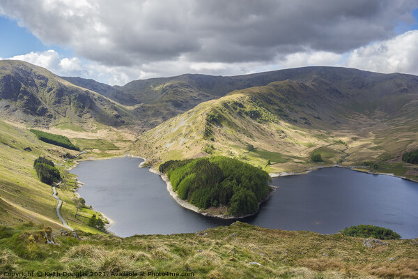 Haweswater, Mardale Head and Riggindale Picture Board by Keith Douglas