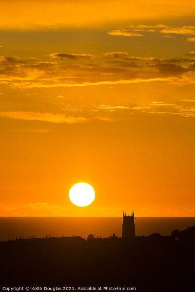 Sunrise over Cromer Picture Board by Keith Douglas
