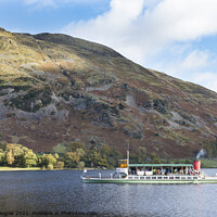 Buy canvas prints of Ullswater Steamer in the Lake District by Keith Douglas
