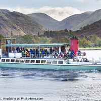 Buy canvas prints of Ullswater Steamer Raven in the Lake District by Keith Douglas