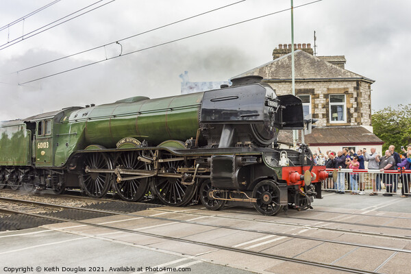 Flying Scotsman at Hest Bank Picture Board by Keith Douglas