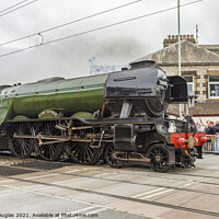 Buy canvas prints of Flying Scotsman at Hest Bank by Keith Douglas
