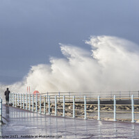 Buy canvas prints of Dodging the Waves at Morecambe by Keith Douglas