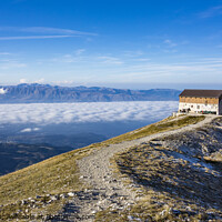 Buy canvas prints of Mountain Hut in Gran Sasso, Italy by Keith Douglas